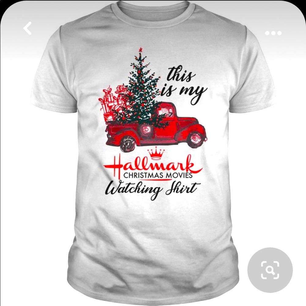 Size S This is my Hallmark watching shirt.
